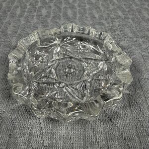 Vintage Anchor Hocking Pressed Glass Ashtray Early American